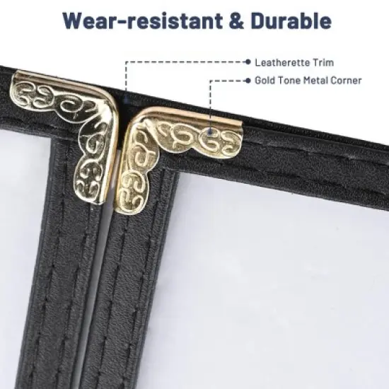 WeChef 30 Pcs Restaurant Menu Covers Gate-view Fold 1 Page 2 View 8.5x14" & 2 Page 4 View 4.25x14" Wine List Bar Cafe image {4}