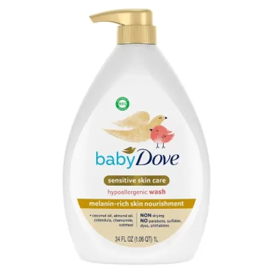 Baby Dove Rich Moisture Sensitive Skin Hypoallergenic Baby Wash - 34oz image {6}