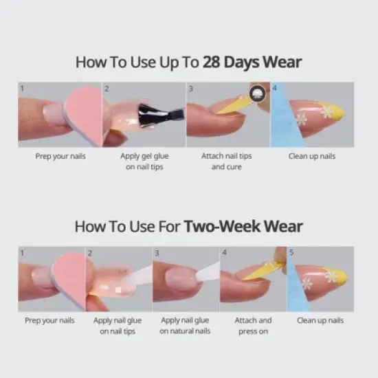 BTArtbox Press-On Nails - Starlit Sparkle - S Square - 32ct image {7}