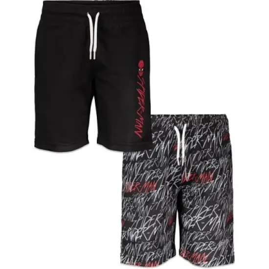 Marvel Avengers Spider-Man Toddler Boys 2 Pack Shorts Black  image {4}