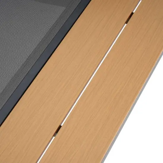 Waterloo Mesh and Aluminum Table Chaise Lounge - Gray - Christopher Knight Home image {6}