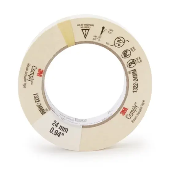3M Comply Steam Indicator Tape 1 Inch X 60 Yard image {2}