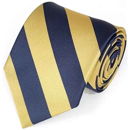 Men's 3.25 W And 58 L Inch With 0.75 Inch Stripe Width College Stripe Twill Polyester Necktie image {7}