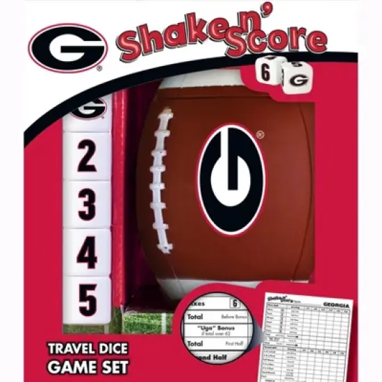 MasterPieces Officially Licsenced NCAA Georgia Bulldogs Shake N' Score Dice Game for Age 6 and Up image {1}