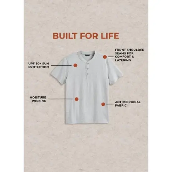 Jockey Outdoors by Luke Bryan Men's Short Sleeve Henley image {4}