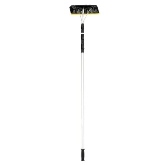 Costway 21FT Telescoping Snow Roof Rake Large Poly Blade Aluminum Tube Non-Slip Handle image {1}