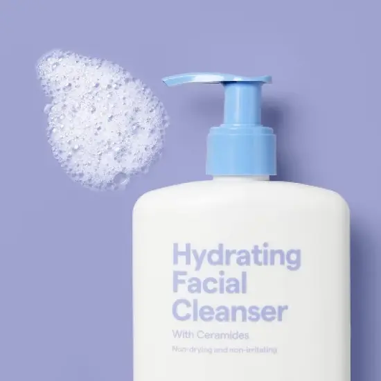 Hydrating Facial Cleanser with Ceramides - Normal to Dry Skin/Sensitive - 12fl oz - up&up&trade; image {1}