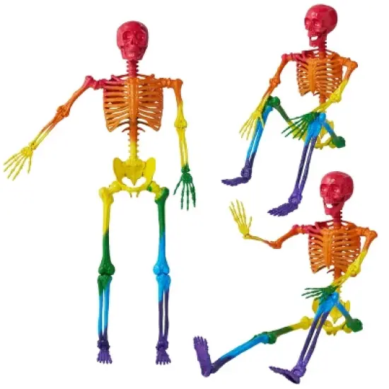 JOYIN Halloween Decor 5.6 FT Posable Skeleton for Indoor Outdoor Halloween  Decoration Giant Life Size Skeletons Spooky Scary Party Haunted House Prop image {1}