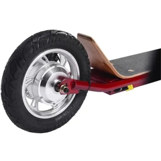 MotoTec Groove 36v 350w Big Wheel Lithium Electric Scooter Red image {6}