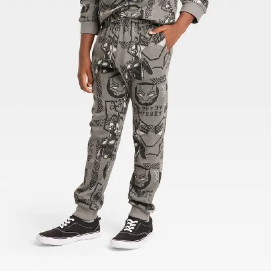 Boys' Marvel Black Panther Jogger Pants - Dark Gray image {3}