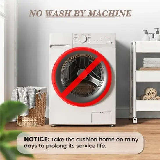 Pellebant 80 Inch Patio Chaise Lounge Cushion 2PCS Non-Slip Replacement Cushion for Chaise Lounge Poolside Deck Garden Indoor Outdoor image {5}