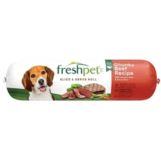 Freshpet Select Roll Chunky Vegetable and Beef Recipe Refrigerated Wet Dog Food image {4}