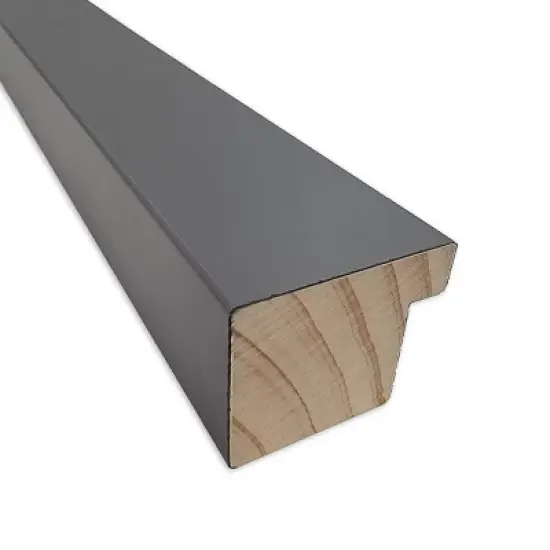 32"x14" Edwin Wood Frame White Cork Board Gray - Amanti Art image {1}