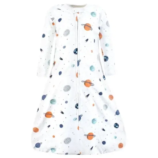 Hudson Baby Long Sleeve Cotton Jersey Sleeping Bag, Sack, Blanket, Space image {2}