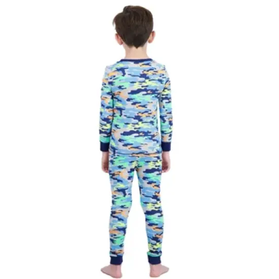 Sleep On It Boys Super Soft 2-Piece Snug Fit Pajama Set - Camo image {4}