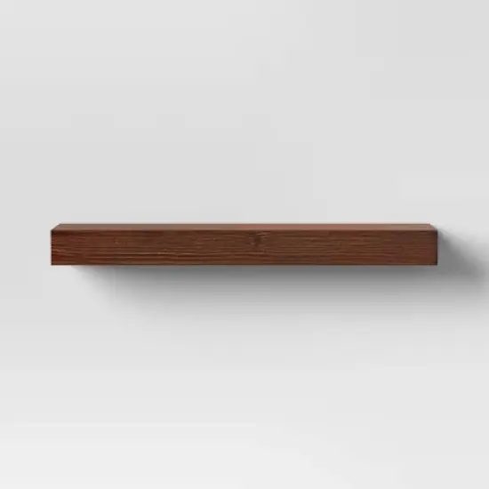 24" Floating Wood Shelf - Threshold&trade; image {2}