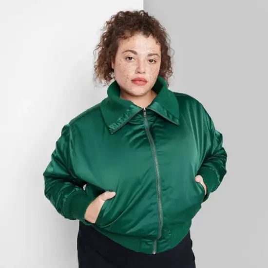 Women's Satin Bomber Jacket - Wild Fable&trade; image {5}