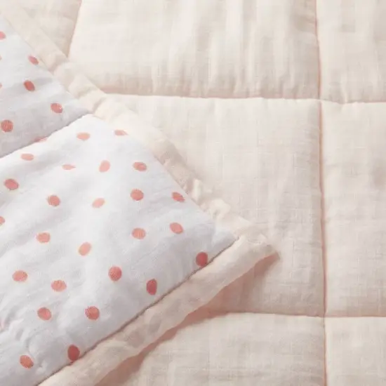 Muslin Quilt Baby and Toddler Blanket - Light Pink - Cloud Island&trade; image {2}