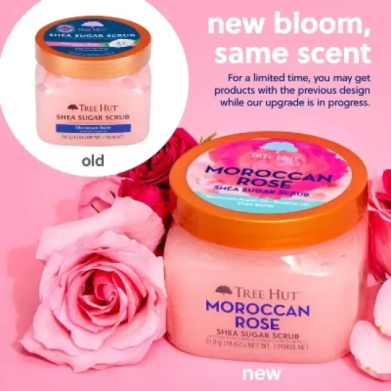 Tree Hut Moroccan Rose Shea Sugar Body Scrub - 18oz image {5}
