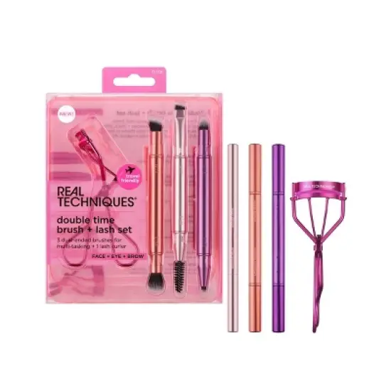 Real Techniques Double Time Brush + Lash Set - 4ct image {9}