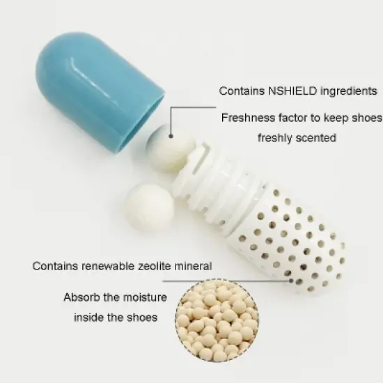 2pcs/Pack Multifunctional Capsule Shoe Deodorizer(Blue) image {3}