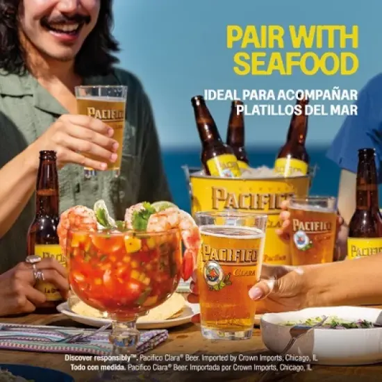 Pacifico Clara Lager Beer - 12pk/12 fl oz Bottles image {1}