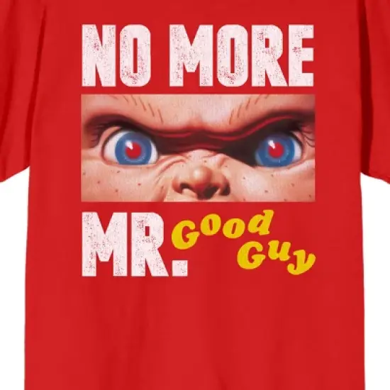 Chucky No More Mr. Good Guy Crew Neck Short Sleeve Red Women's T-shirt image {1}