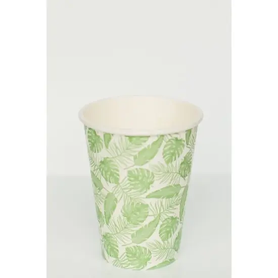 Hosted Compostable Printed Hot Cups - 12oz/18ct image {1}