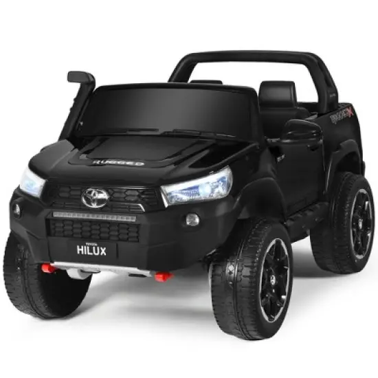 Costway 2x12V Licensed Toyota Hilux Ride On Truck Car 2-Seater 4WD w/ Remote Control image {8}