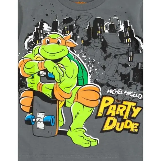 Teenage Mutant Ninja Turtles Leonardo Michelangelo Raphael Donatello 4 Pack T-Shirts Toddler to Big Kid image {5}