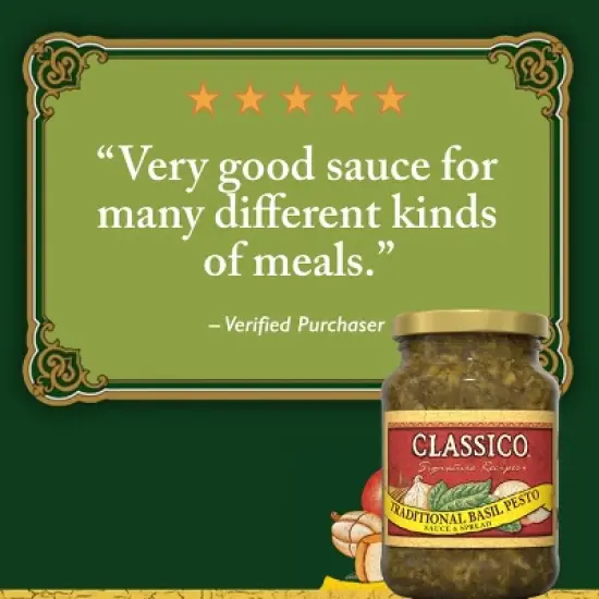 Classico Pesto Pasta Sauce - 13.5oz image {7}