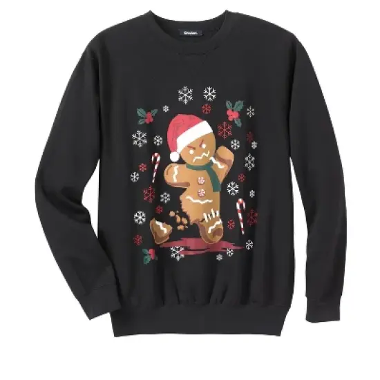 KingSize Men's Big & Tall Graphic Fleece Sweatshirt image {3}