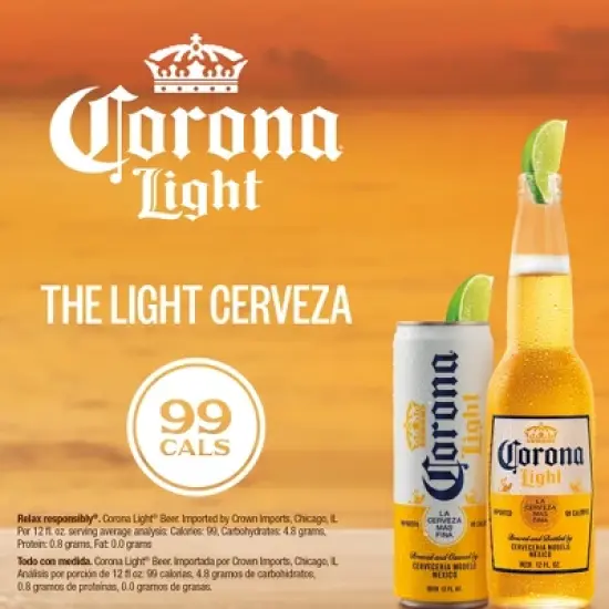 Corona Light Lager Beer - 12pk/12 fl oz Cans image {7}