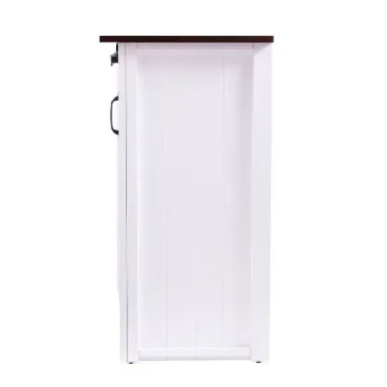 Lashire Barn Door Kitchen Island White - Aiden Lane image {3}