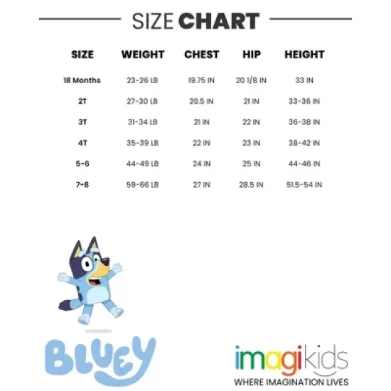 Bluey Bingo Bluey Girls One Piece Bathing Suit Little Kid image {6}