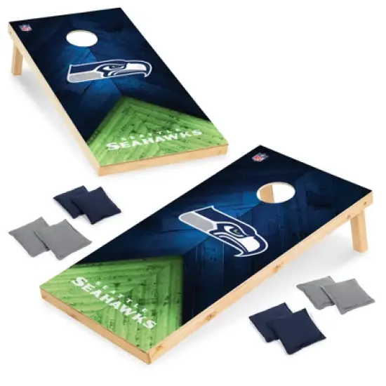 NFL Seattle Seahawks 2'x4' Wood Cornhole Set image {8}