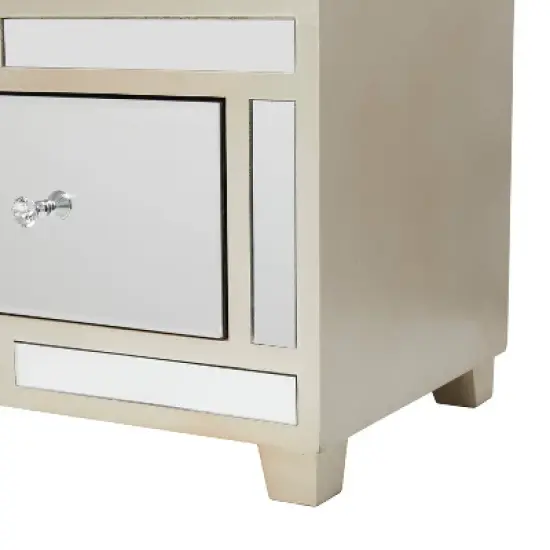 18" x 47" Glam Wood Bench - Olivia & May image {3}