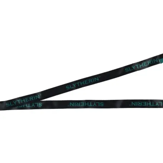 Harry Potter Slytherin House Keychain Lanyard ID Holder Metal Charm With Sticker image {3}
