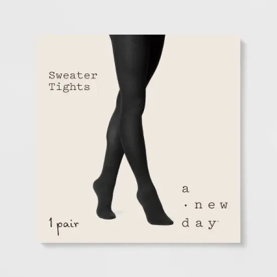 Women's Flat Knit Sweater Tights - A New Day&trade; image {1}