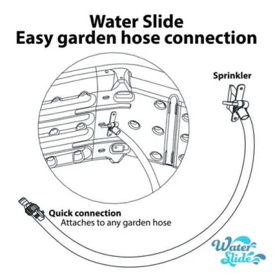 XDP Recreation Water Wave Slide with Built In Adjustable Water Sprinkler image {3}