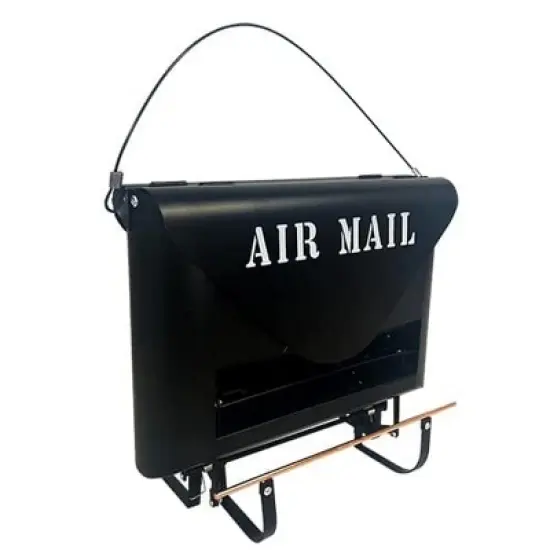 Woodlink Modern Farmhouse Absolute Squirrel Resistant Air Mail Weight Sensitive Bird Feeder - Black/White image {1}