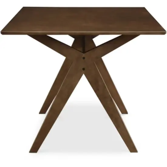 Lukas Wood Dining Table Brown - Adore Decor image {2}