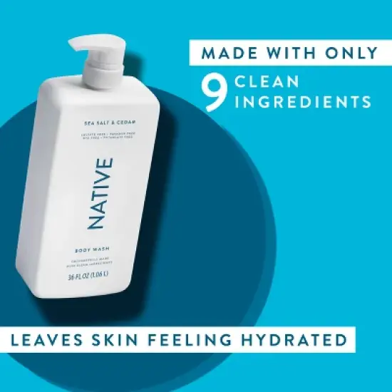 Native Sea Salt & Cedar Body Wash image {6}