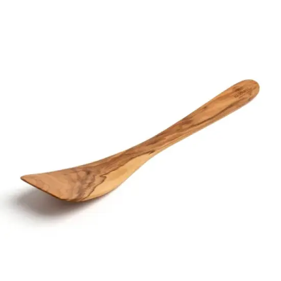 Berard Handcrafted Olive Wood 12 Inch Curved Spatula image {1}