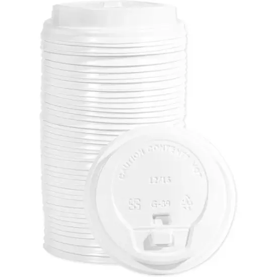 Sparkle and Bash 48-Pack Blush Pink Insulated Disposable Coffee Cups with Lids and Sleeves, 16oz Paper Hot Cup Wedding Reception, Girl image {5}