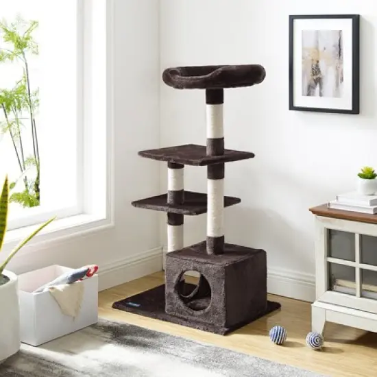 Sam's Pets Randolph 43" Brown Cat Tree image {1}