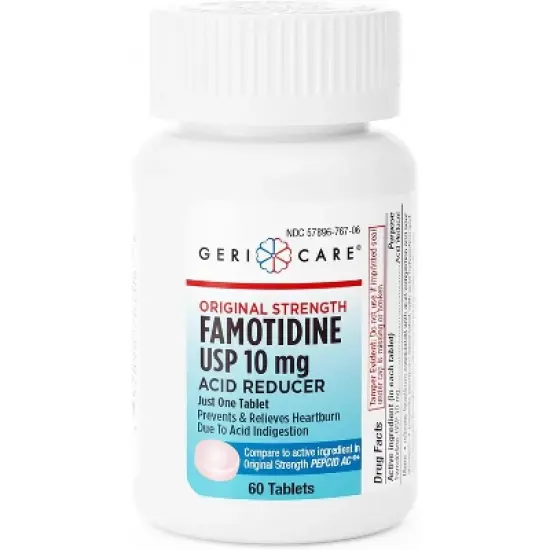 Gericare Famotidine 10mg Acid Reducer Tablet, 60 Ct image {5}