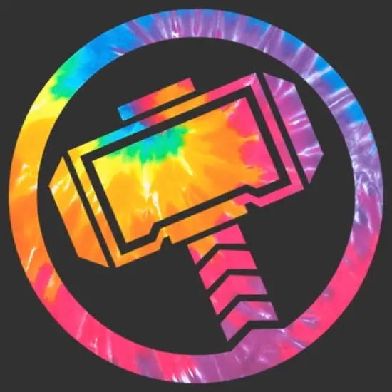 Men's Marvel Thor Mjolnir Tie-Dye Hammer T-Shirt image {1}