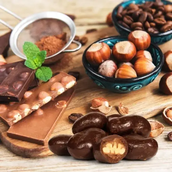 Chocolate Covered Toffee Coated Pecans by It's Delish image {5}