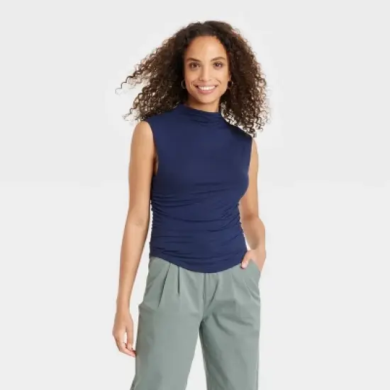 Women's Short Sleeve Side Ruched T-Shirt - A New Day&trade; image {7}